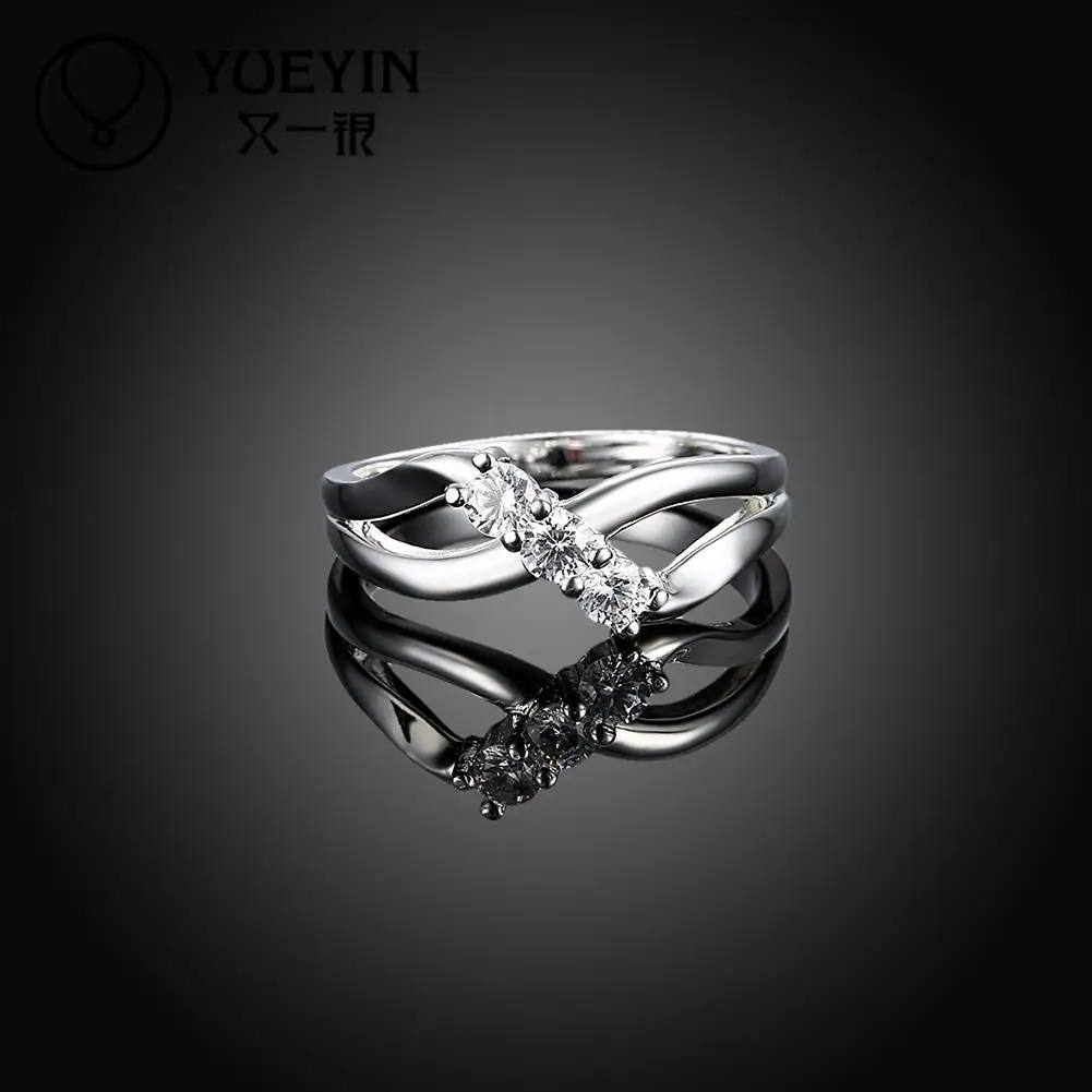 Новое поступление 2016 посеребренные кольца на палец свадебные украшения подарок