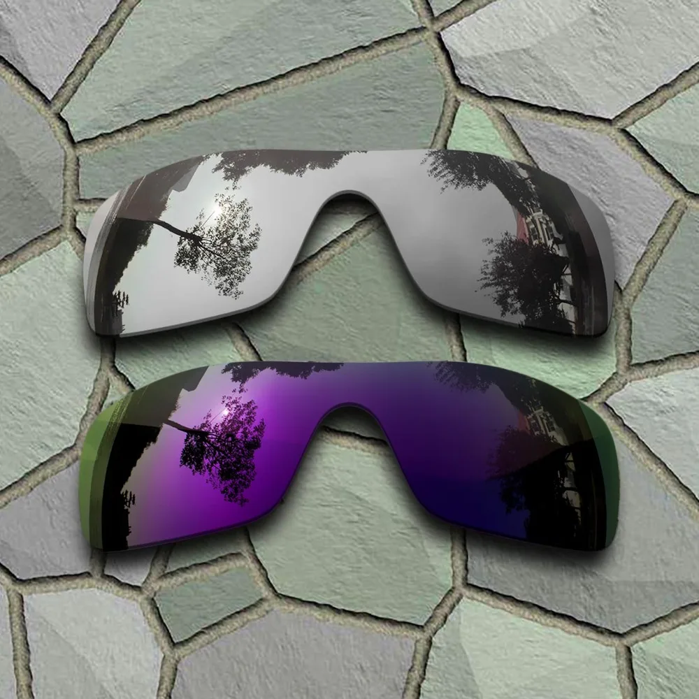 

Поляризованные Сменные линзы для солнцезащитных очков Oakley Batwolf, хромированные и фиолетовые