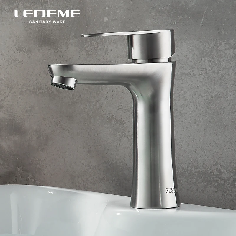 LEDEME смеситель для ванной комнаты современный кран с одной ручкой туалета простая