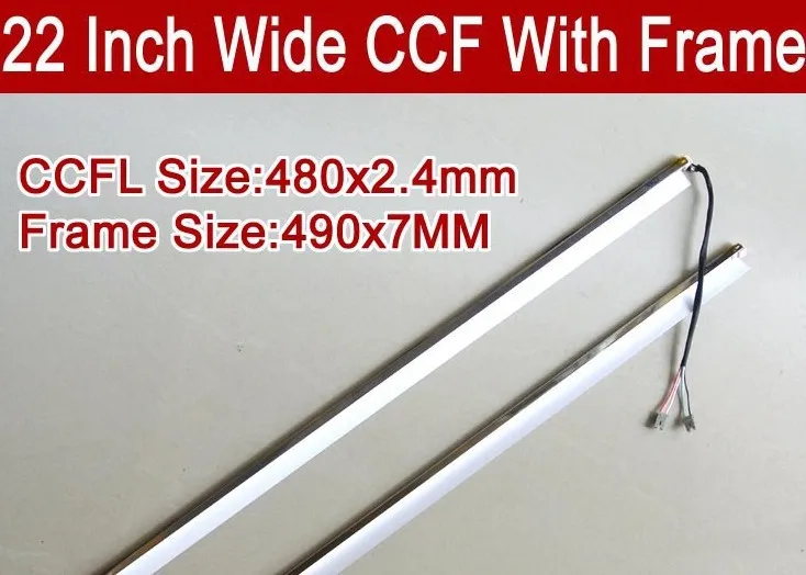 NEW 22'' inch wide dual lamps CCFL with frame,LCD lamp backlight with housing,CCFL with cover,CCFL:480mmx2.4mm,FRAME:490mmx7mm