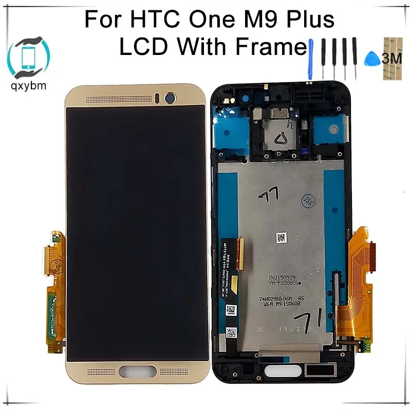 Для HTC M9 PLUS LCD с рамкой дисплей кодирующий преобразователь сенсорного экрана в