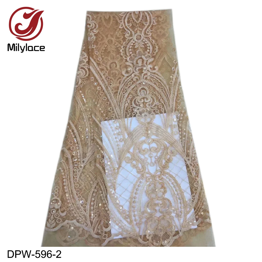 Milylace 2019 нигерийская кружевная ткань с вышивкой высокое качество французское