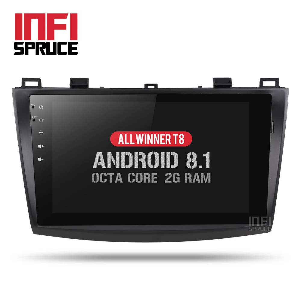 Octa core android 8.1 car dvd for MAZDA 3 9 inch Touch Screen with 1 din radio gps video wifi navigation multimedia player | Автомобили и