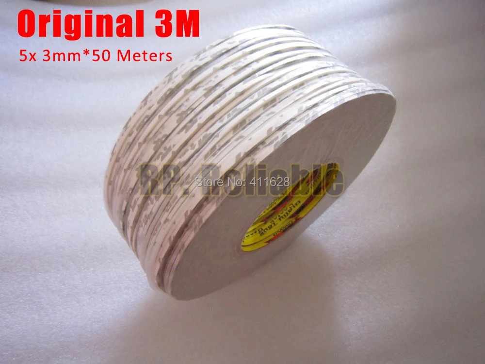 

Promotion! 5x (3mm*50M) 9080 Two Sides Tape Adhesive for LED Cellphone Tablet LCD Screen Frame Speaker, Battery Module Assembly