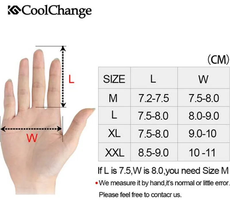 Велосипедные перчатки CoolChange губчатые с длинными пальцами спортивные для