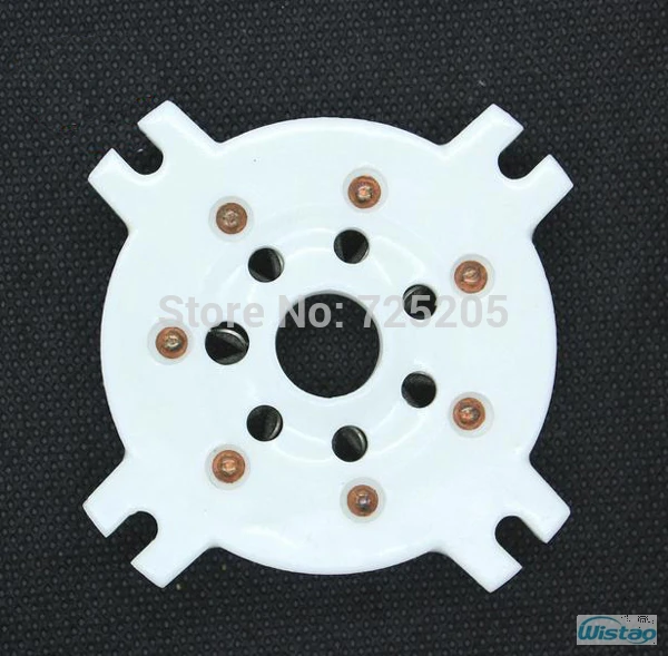 

7-контактный трубный разъем посеребренные шпильки керамическая плоская основа для трубного усилителя DIY оптовая продажа бесплатная достав...