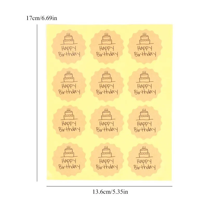 Delidge 120 шт. круглые наклейки для тортов ручной работы выпечки | Дом и сад