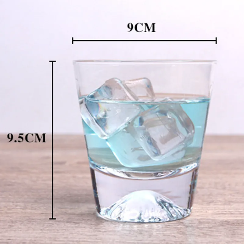 300 мл прозрачная фотолампа двойная японская Гора Fuji дизайнерская чашка для виски