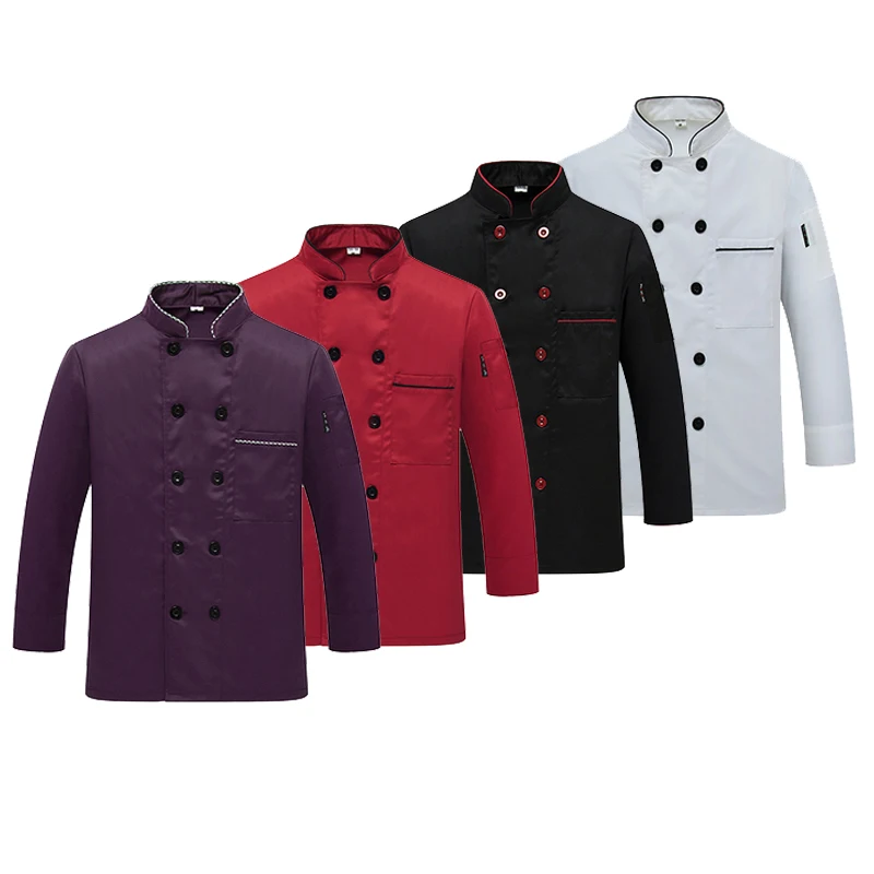 Western Hotel Chef Jacket Food Service Long Sleeved Restauant Uniform Double Breasted Clothing Kitchen Cook Wear 89|cook wear|chef jacketchef