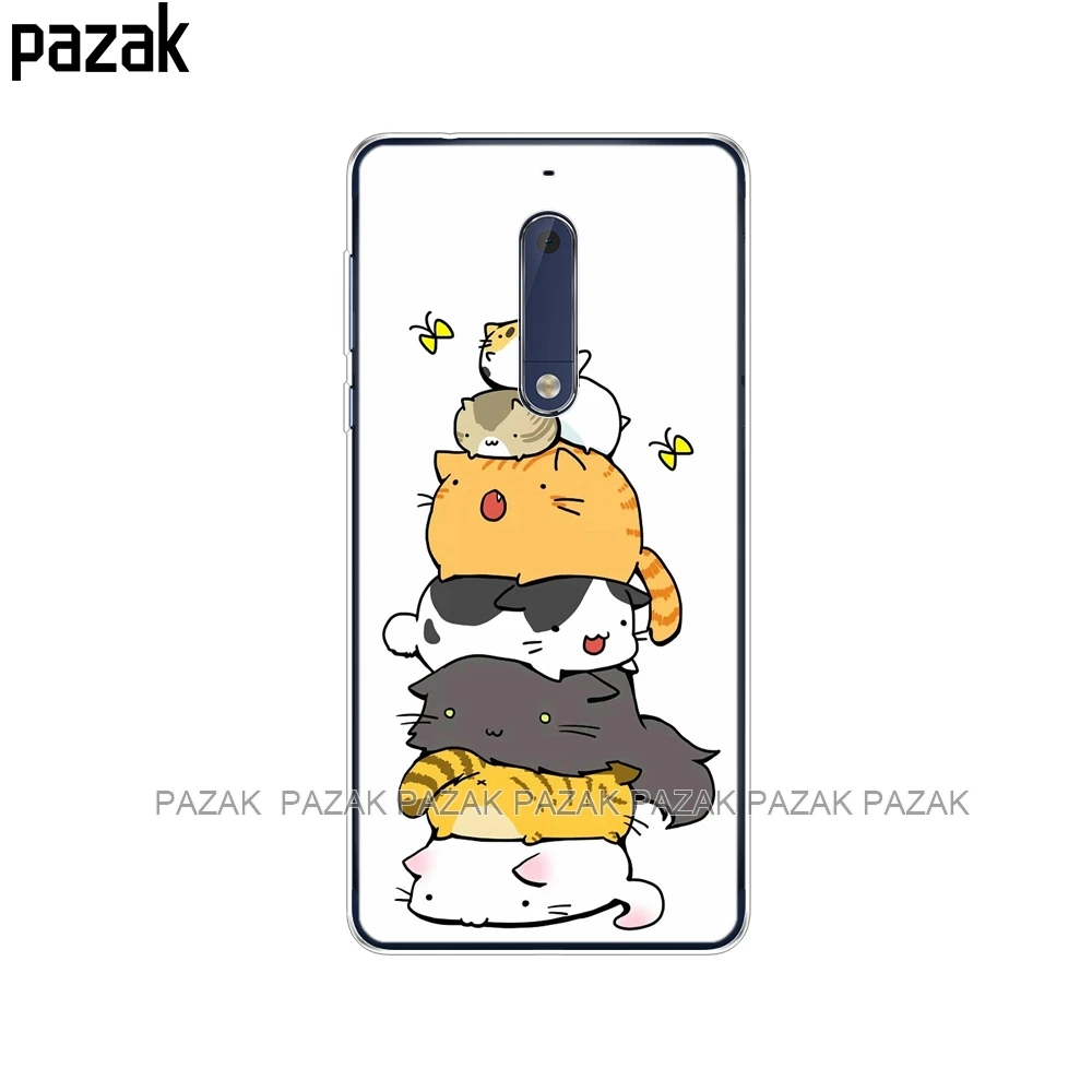 61363 Силиконовый чехол для Nokia 1, 2, 2,1, 3, 3,1, 5, 5,1 plus,, мягкий ТПУ чехол для задней панели телефона, противоударный чехол с принтом, бампер, корпус - Цвет: 61363