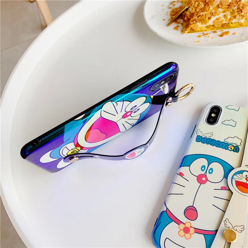 Чехол Doraemon с рисунком для iPhone6 6s 7 8 Plus Мягкий силиконовый чехол Blu-Ray iPhone X XS MAX XR Capa