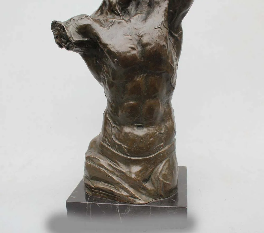 14 &quotскульптура Западное искусство Бронзовая мраморная Венера de Milo Мужская