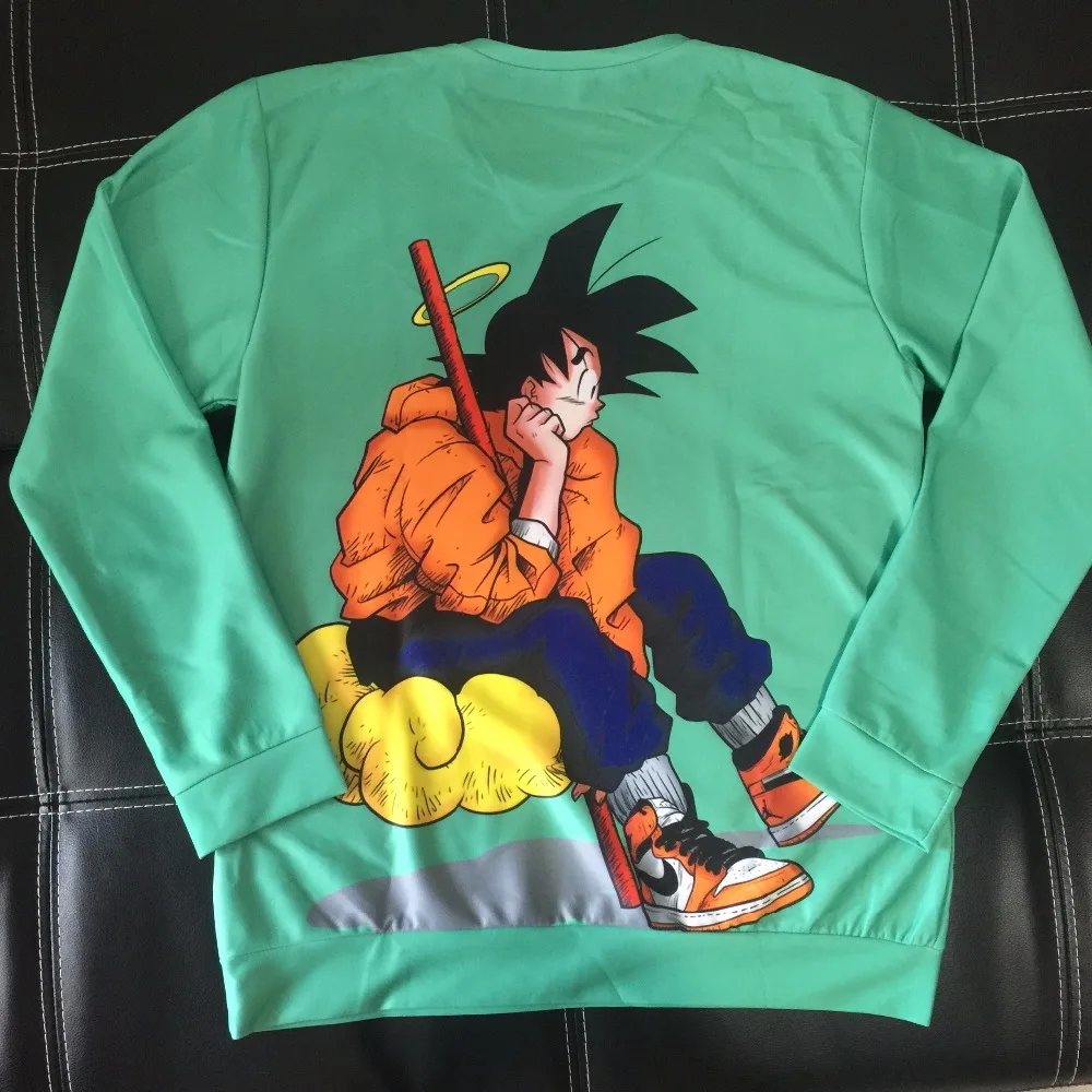 PLstar Cosmos Классический Аниме Dragon Ball Z Толстовка harajuku стиль для мужчин и женщин длинный рукав из аниме Goku 3d принт Crewneck пуловеры