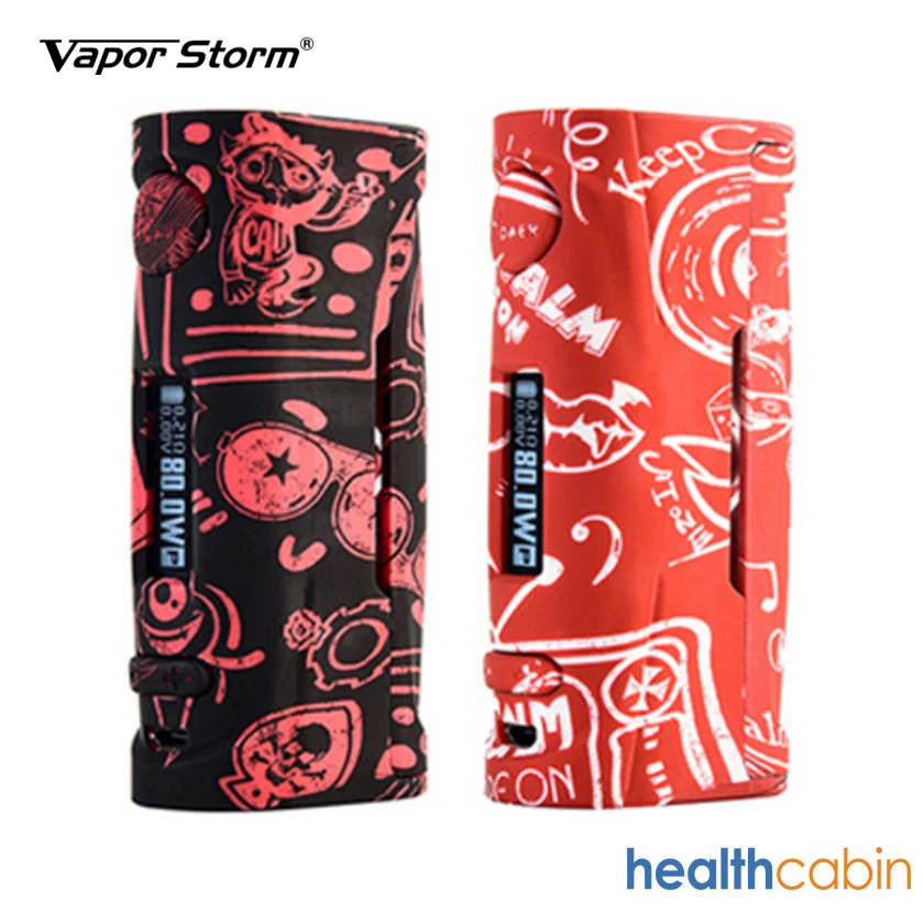 Оригинал 80 Вт Vapor Storm Пума-ребенок шаблон TC коробка мод 510 электронная сигарета Vape