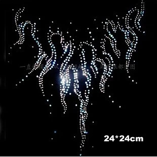 2 шт./лот стразы горячей фиксации огня пламя железо на горный хрусталь мотивы