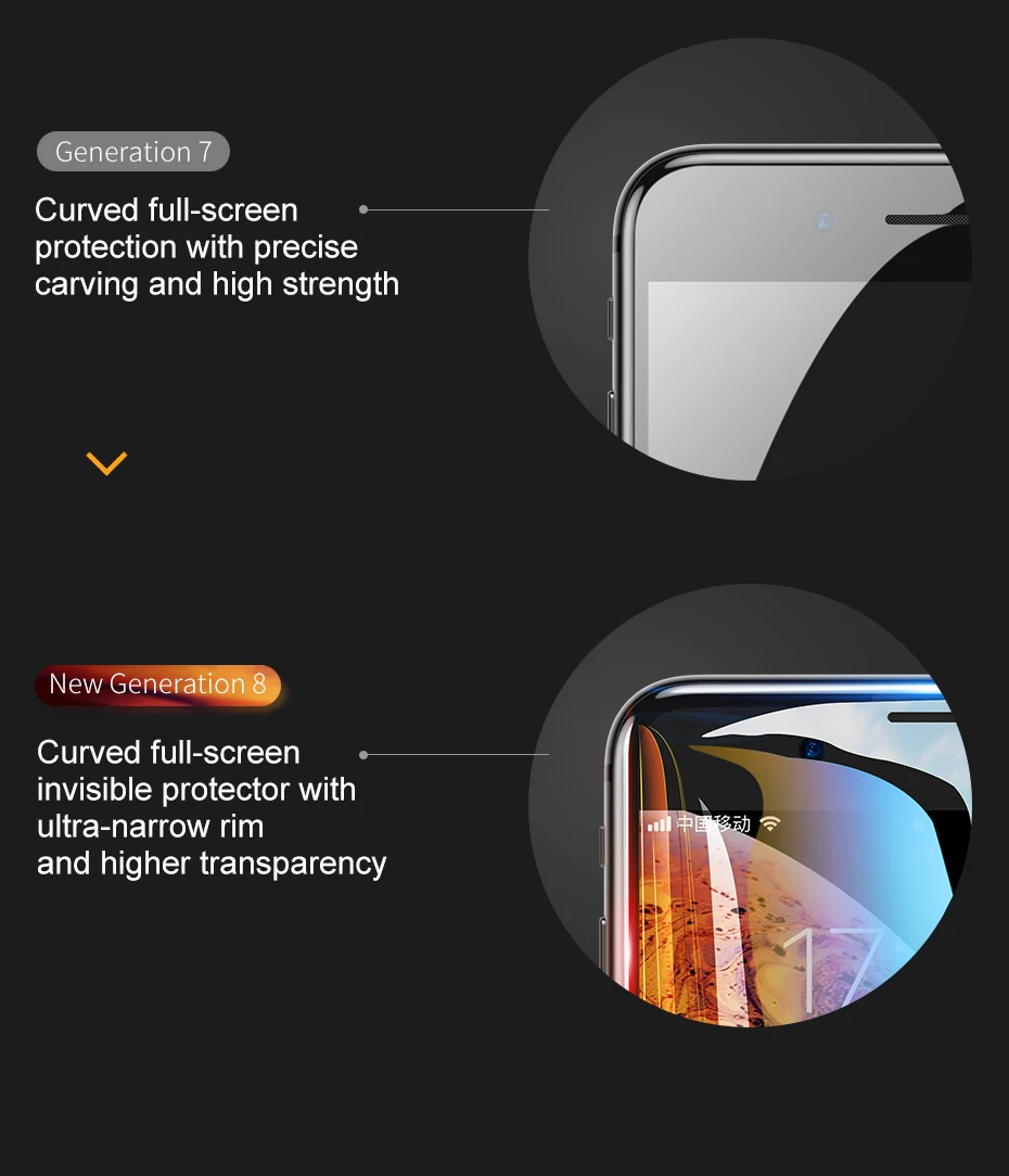 Универсальное защитное стекло Baseus для iPhone 7, 8, 6, 6 S, защита экрана, 3D полное покрытие, закаленное стекло для iPhone 6, 7, 8 Plus