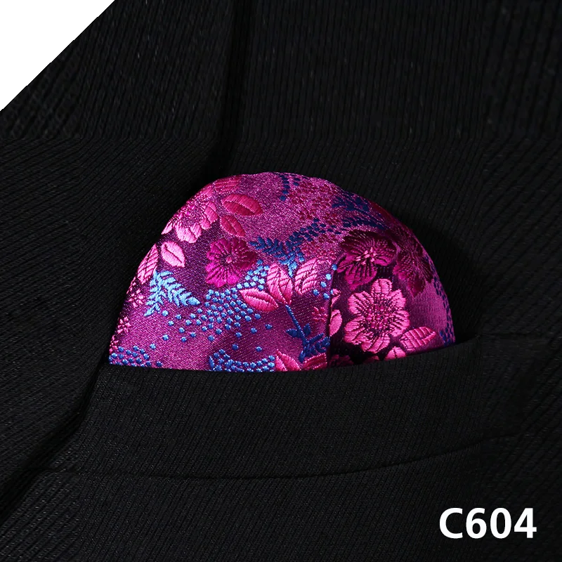 Платок для свадебной вечеринки # C6 Классический Карманный платок с цветочным