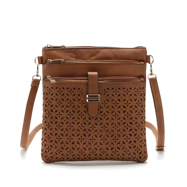 2016 Винтаж Женщин Сумка Выдалбливают Crossbody Сумки PU Кожа Бренд Посыльного Bolsas femininas