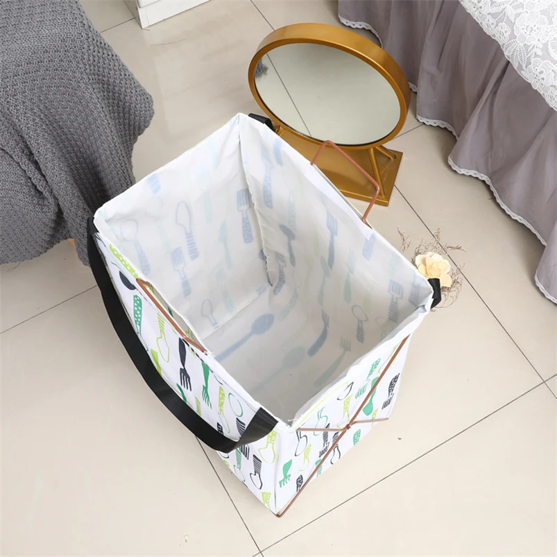 Корзина для белья 36*60 см большая корзина для хранения игрушек для мытья грязной одежды коробка для мелочей Органайзер Складная Водонепроницаемая корзина для хранения