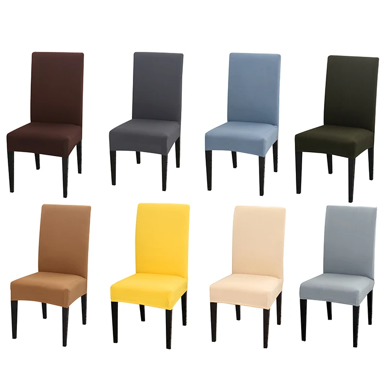 чехлы на стулья сплошной принт гибкий эластичный Анти грязный свадебный банкет