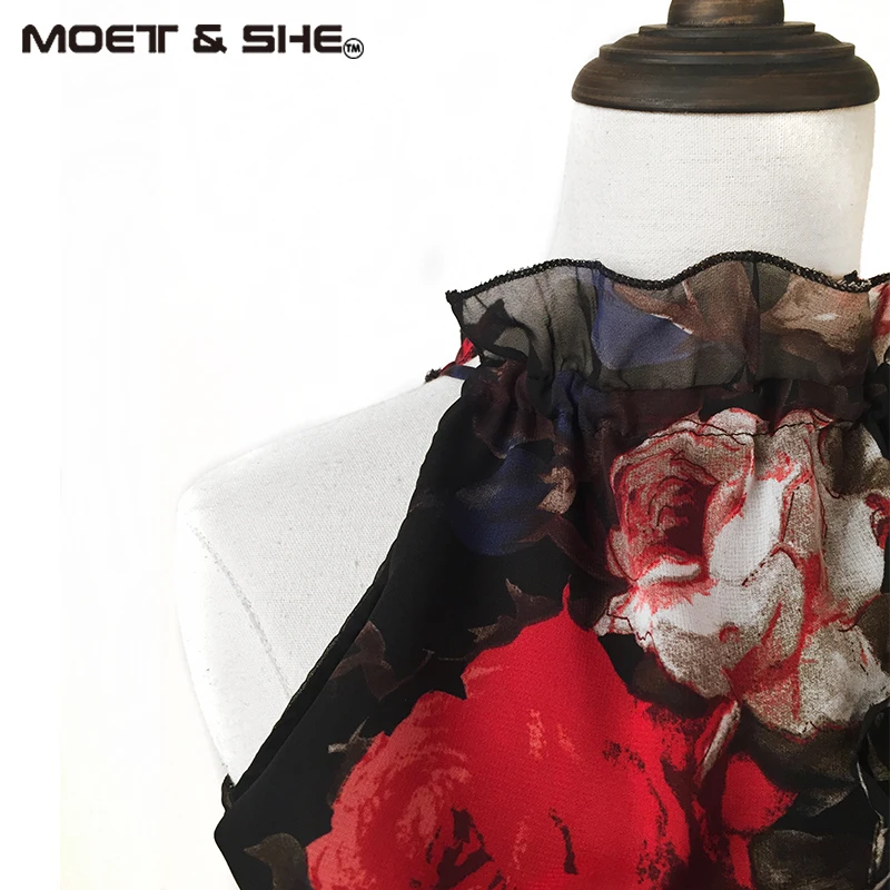 Женская блузка с цветочным принтом Add Two Colors Европейская летняя без рукавов