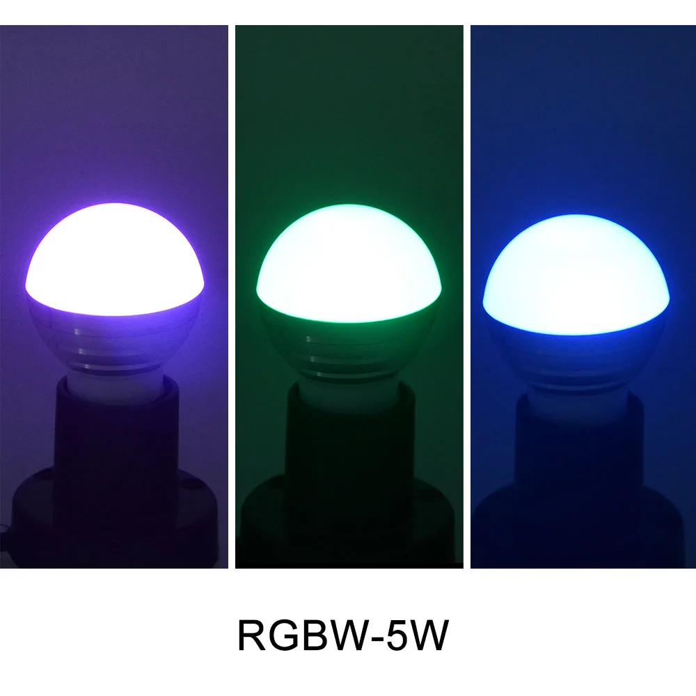 E27 LED 5 Вт 10 RGBW диммируемая лампа AC 85 в-265 в светодиодные лампы Ночник для украшения