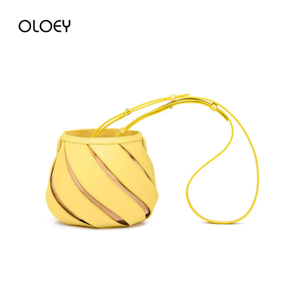 Женские сумки в форме фонарика брендовые дизайнерские ведро с вырезами сумка