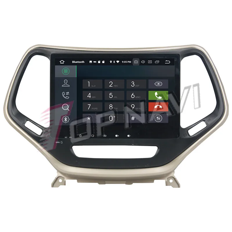 Topnavi Android 8 0 автомобильный медиа центр плеер радио для Jeep Cherokee 2017 2016 стерео 2DIN gps
