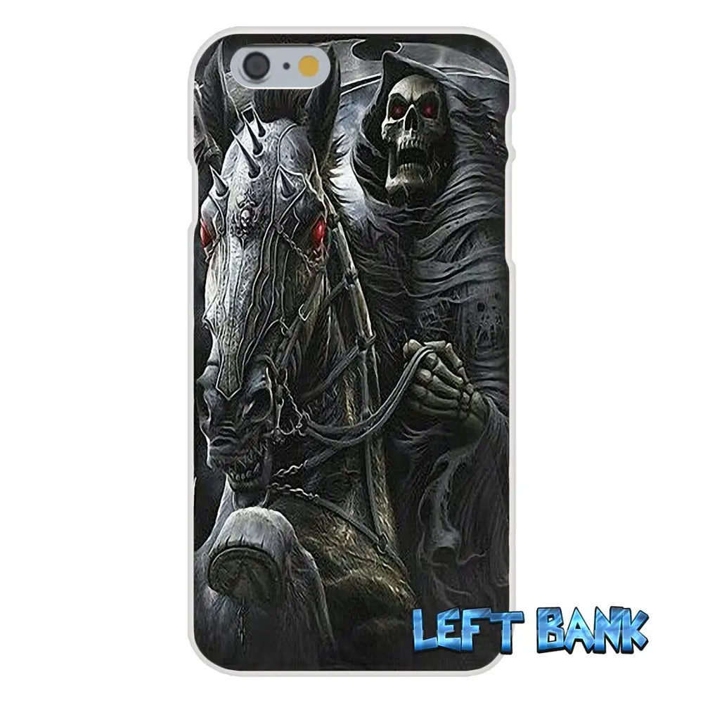 Grim reaper gothic death Мягкий Силиконовый ТПУ Прозрачный чехол для iPhone 4 4S 5 5S 5C SE 6 6S 7 Plus |
