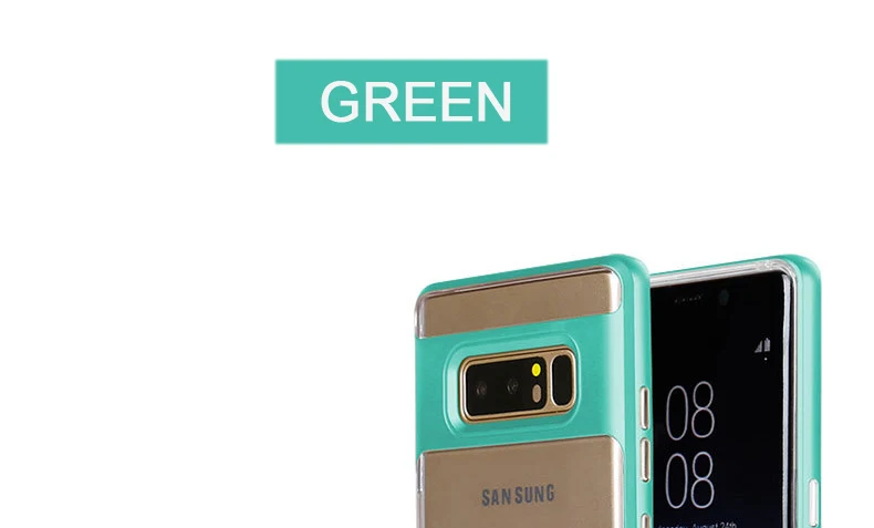 Прозрачный чехол CAPSSICUM с подставкой для samsung Galaxy Note 8, гибкая задняя крышка с подставкой из ТПУ для samsung Note8