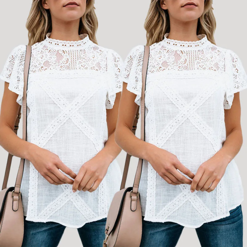 Женская блуза рабочая летняя офисная стильная деловая винтажная мода| |