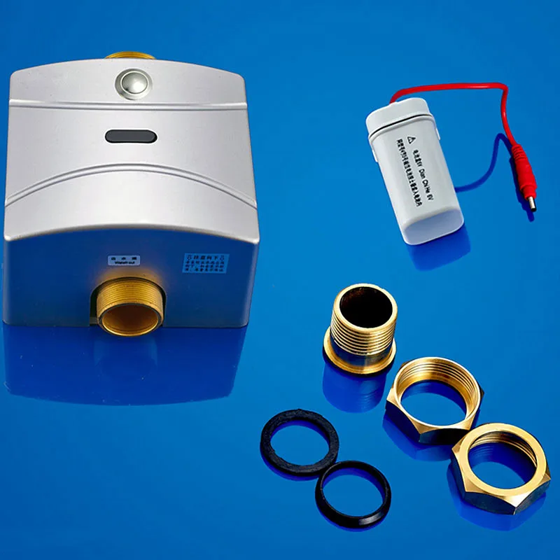 

Настенный Туалет приседания Пан автоматический датчик стул Клапан Промывки с ручной кнопкой, DC6V индукции табурет флушер клапан, J18115