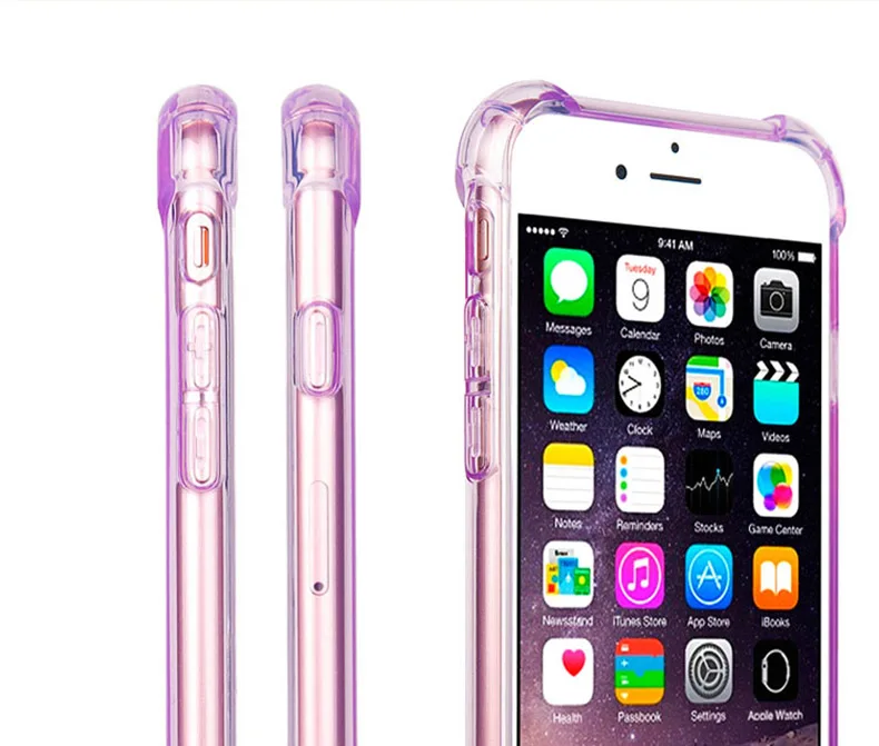 Мягкие силиконовые прозрачные чехлы для iPhone X XS 6 6S 8 Plus, чехол для iPhone 11 Pro XS MAX XR 7, прозрачный противоударный Ультратонкий чехол