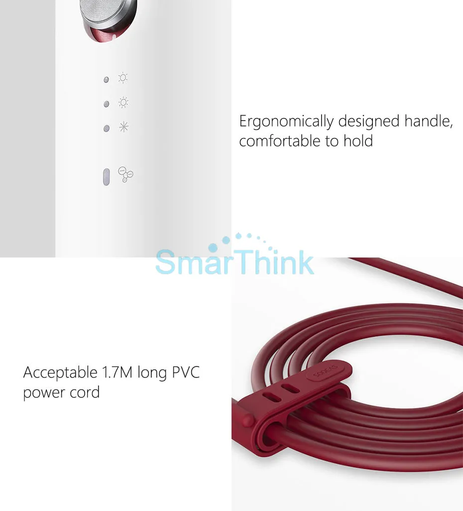 Xiaomi Mijia Soocare Soocas H3 анион фен 1800 W воздуховыпускное отверстие Быстросохнущий анти-горячая инновационные утечки дизайн