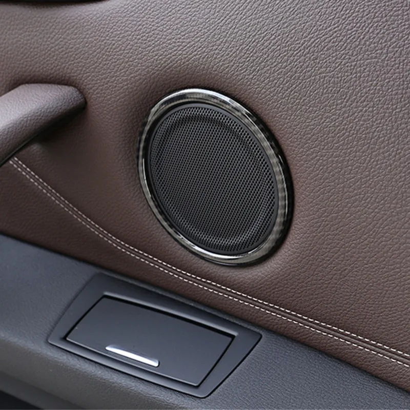 

Car Door Audio Speaker Circle Ring Decorative Cover Trim For BMW X1 F48 2016-18 2 Series Active Tourer F45 ABS 4pcs Decals