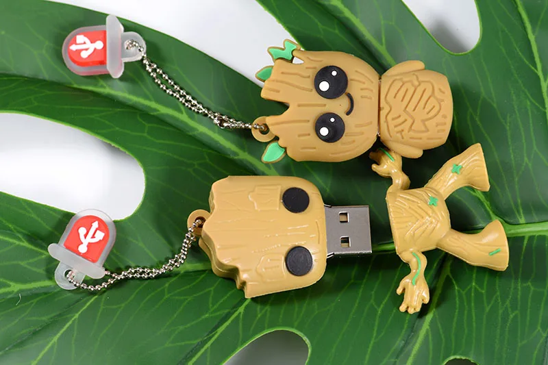 Jaster Lovely Мультфильм Грут флэш-накопитель usb милый супер heros карта памяти, Флеш накопитель 4 ГБ 8g 16 ГБ 32 ГБ 64 Гб креативный pendrive