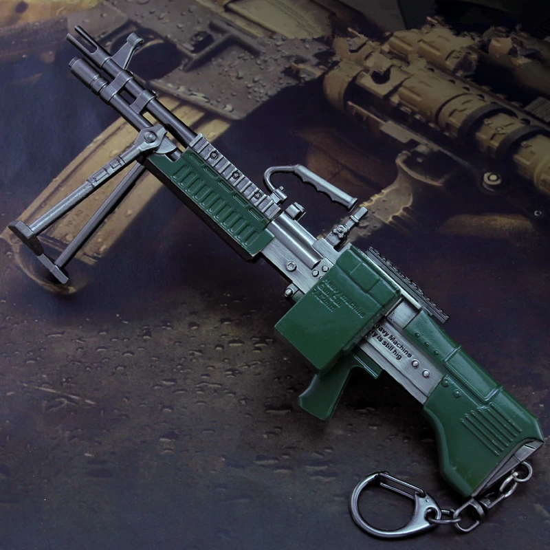 Игры Playerunknown's боя Косплэй реквизит PUBG 14 видов стилей MK60 пистолет металлический брелок в форме оружия подвесные игрушки 6 шт./компл