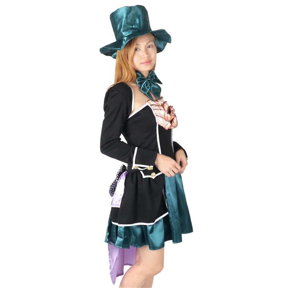 Костюм Алисы в стране чудес для косплея костюм безумного Шляпника взрослых