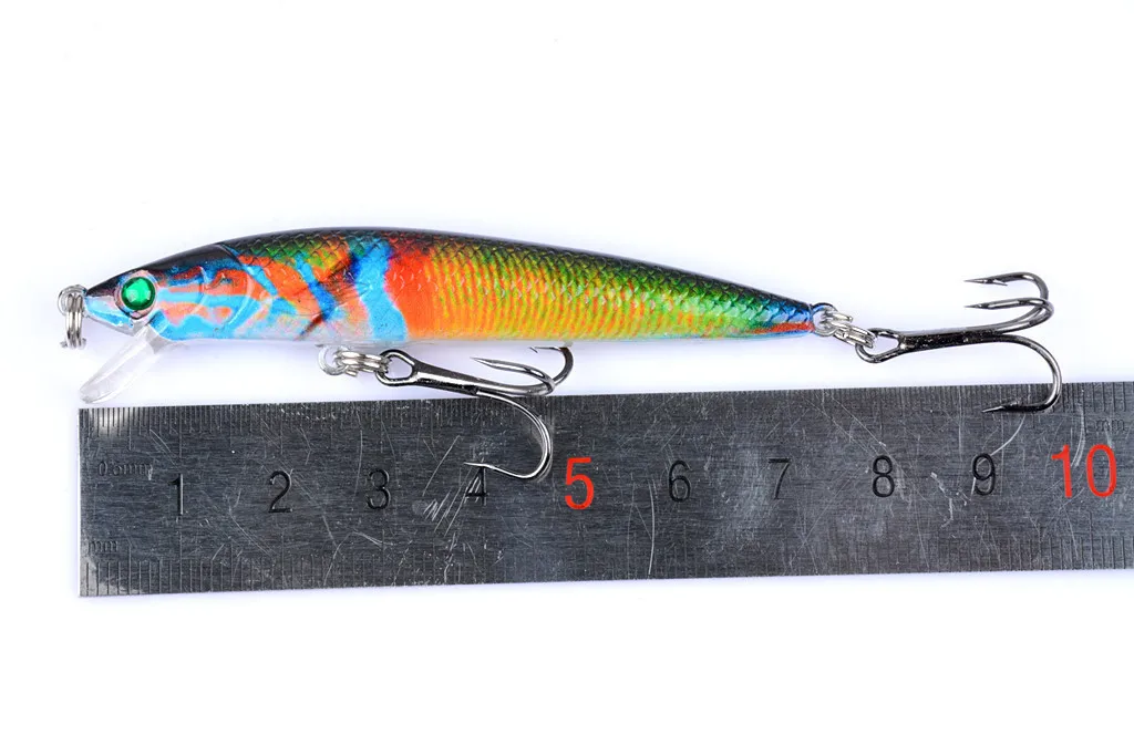 1 шт. 3D картина Minnow морские рыболовные приманки 7 5 см/5 4 г приостановить 0 3 m-0 9 m