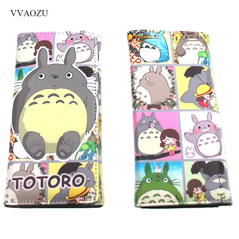 

Hayao Miyazaki Totoro Wallet Cute Long PU Leather Card Holder Coin Purse Wallets for Girls