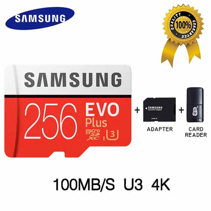 MC256G-SD-TF SAMSUNG Micro SD карта 32 Гб карта памяти карта Micro sd карта памяти 64 Гб 128 ГБ 256 ГБ C10 4KHD TF для мобильного телефона с SDHCSDXC - Емкость: MC256G-SD-TF