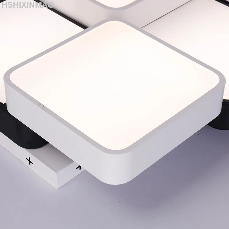 Новый кубический светодиодный прямоугольный потолочный светильник для гостиной