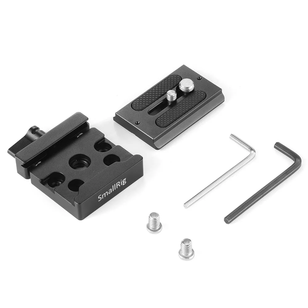 SmallRig Universal Quick Release Clamp and Plate( Arca-type Compatible) Baseplate For Mirroless And DSLR Cameras- 2280