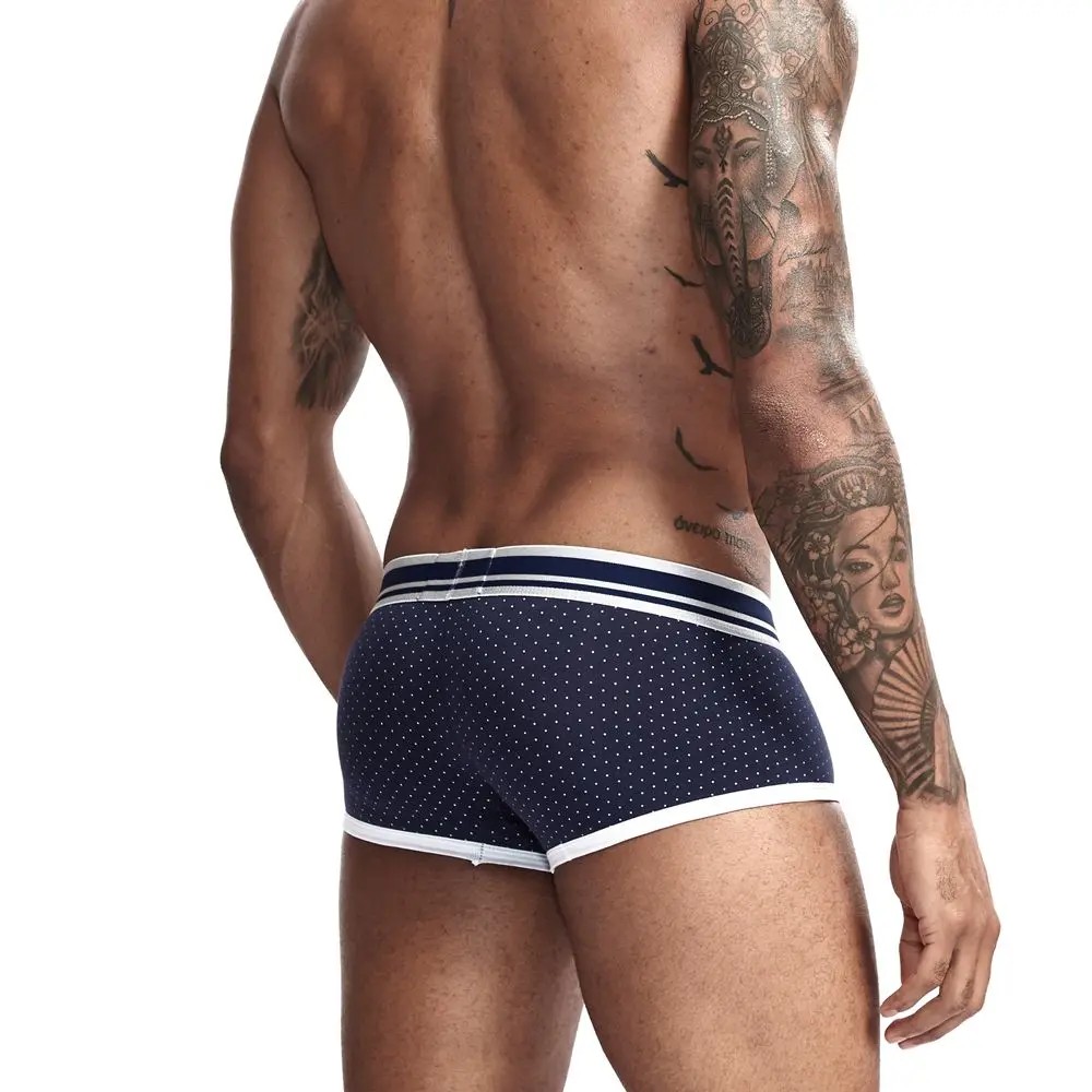 JOCKMAIL новые мужские Трусы Дышащие Боксеры хлопковое мужское белье U выпуклый мешочек сексуальные трусы с принтом Домашняя одежда шорты, мужские боксеры
