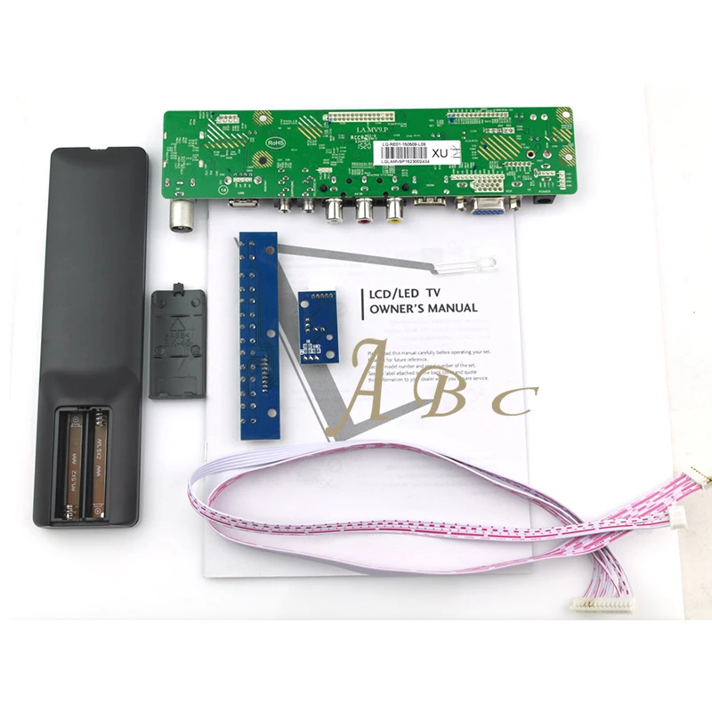 HDMI CVBS RF USB VGA Аудио низковольтный дифференциальный видеосигнал плате контроллера