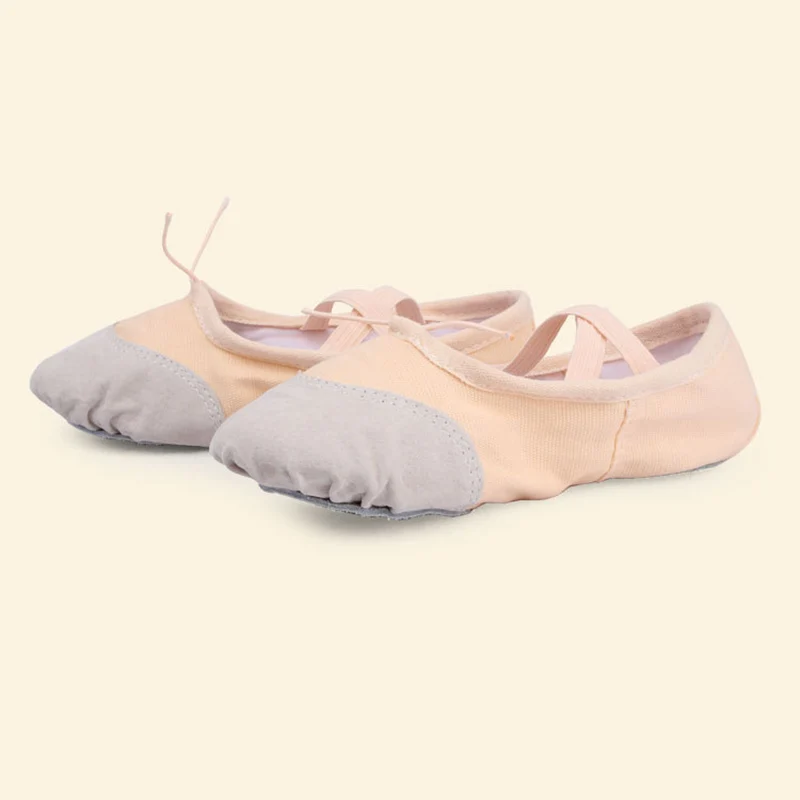 Балетки на плоской подошве Танцевальная обувь с острым носком женские хлопковые
