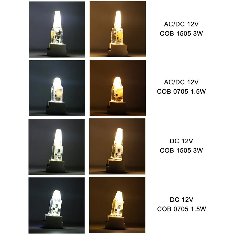 YOTOOS светодиодный светильник G4 лампа AC/DC 12V 1 5 Вт 3 мини COB SMD ing 360 Угол луча заменить