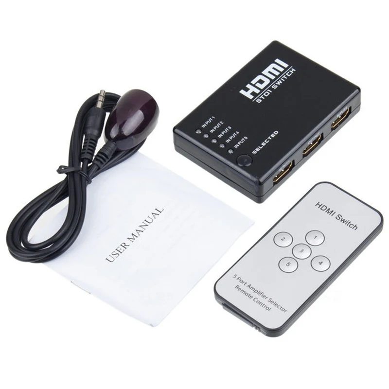 HDMI сплиттер переключатель коробка селектор 1080P для Xbox 360 HD DVD TV с ИК-пультом