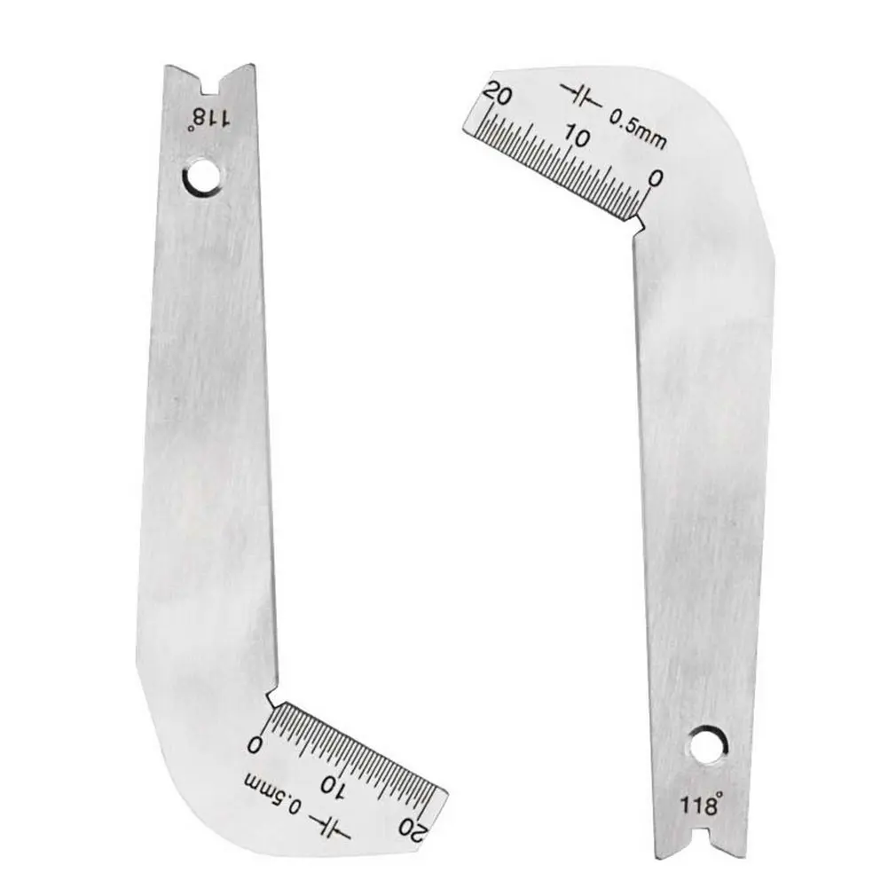 

Stainless Steel Corner Front Edge Measuring Twist Drill Bits Angle Gage Grinding Center Gauge Sharpening Tool