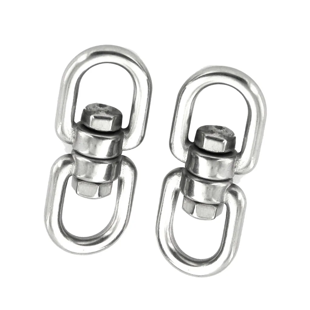 2 шт. из нержавеющей стали вращающиеся быстрые крючки карабин для пряжки зажимы